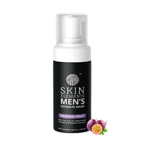 Skin Elements front packaging showing bottle and passion fruit fragrance benefit