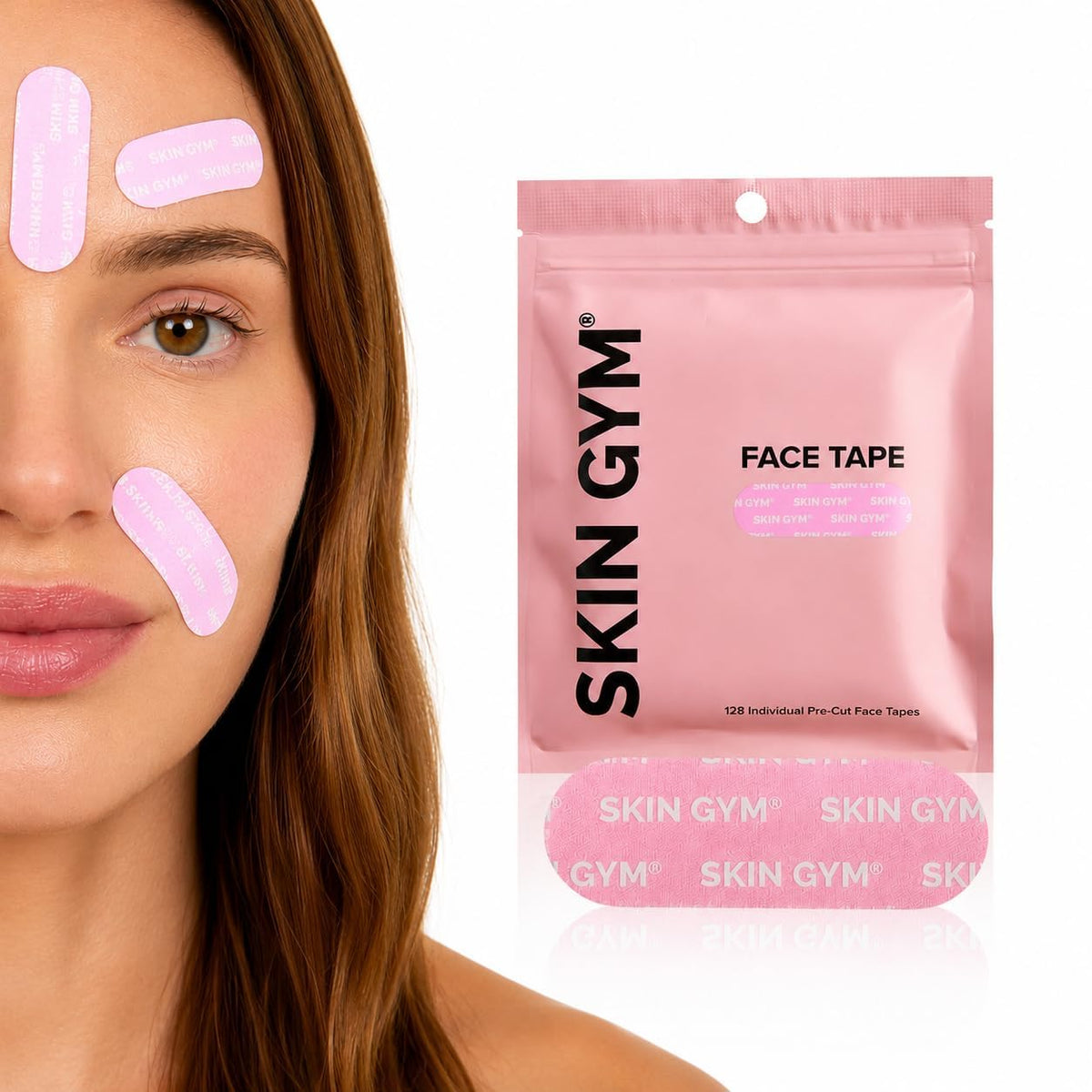 SKIN GYM close-up of strip texture and heat-sensitive adhesive for secure hold