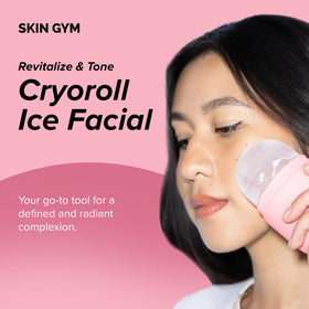 SKIN GYM roller head close-up detail showing smooth texture for gentle glide