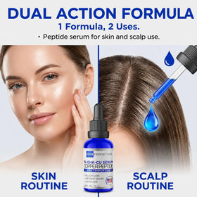 Skin Perfection dropper dispensing precise drops for easy targeted application