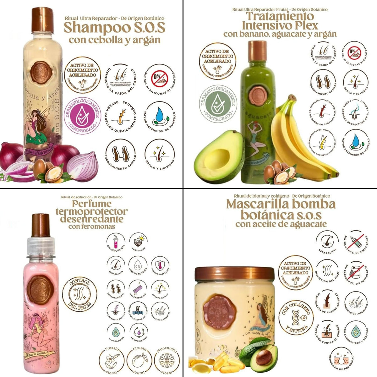 Skin Revolution before and after hair showing reduced frizz and shine