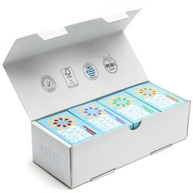 Skin Said Yes front packaging showing eight soap bars and benefit of natural formulation
