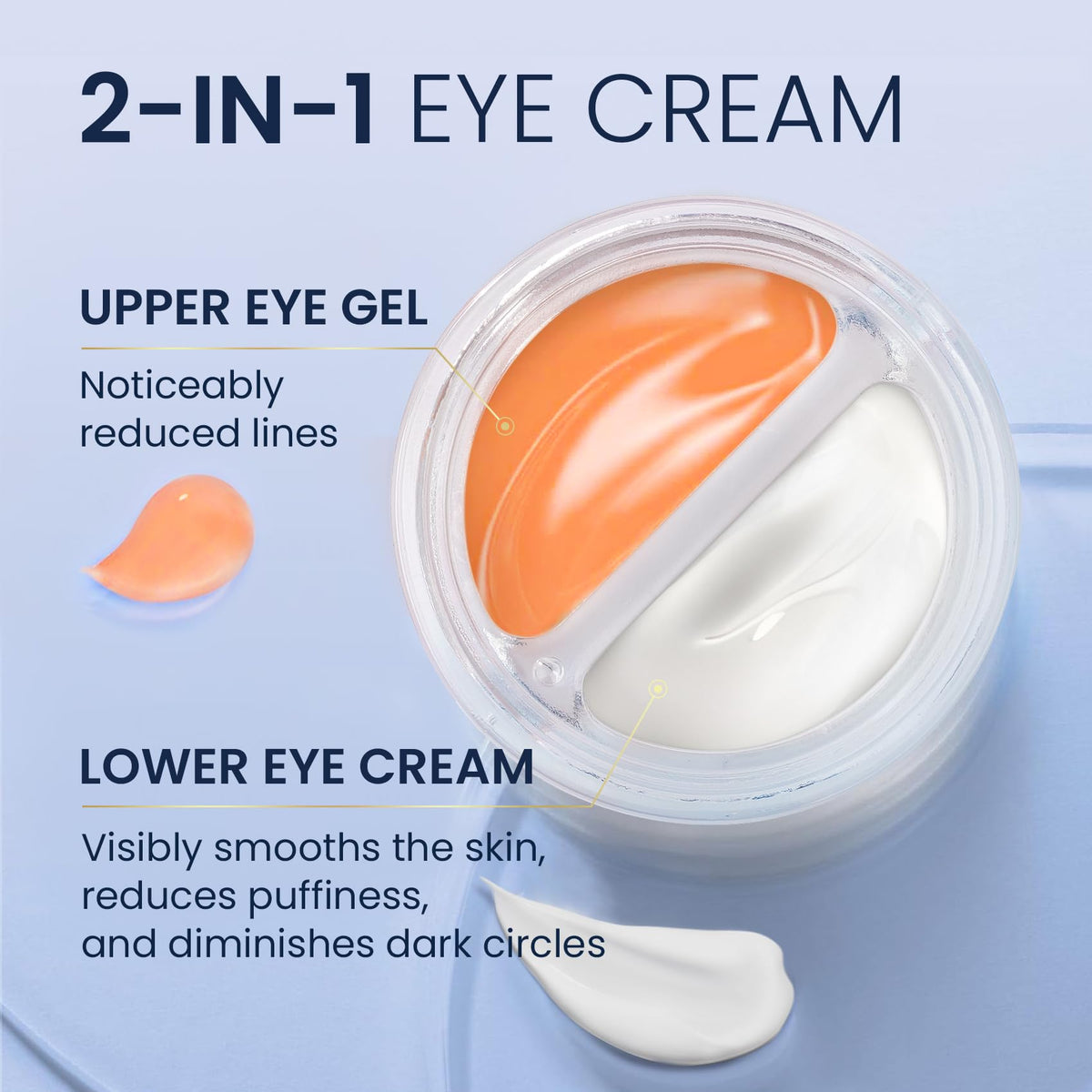 SKIN ULTIMA close-up of upper-eye pink gel texture for instant lift
