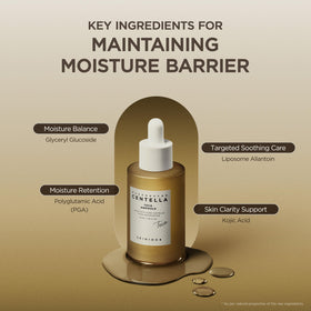 SKIN1004 ampoule on bathroom shelf in routine setting for daily use