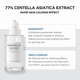 SKIN1004 close-up label highlighting Madagascar Centella ingredient benefit