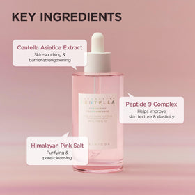 SKIN1004 application on skin patting in ampoule to show fast absorption and mattifying benefit