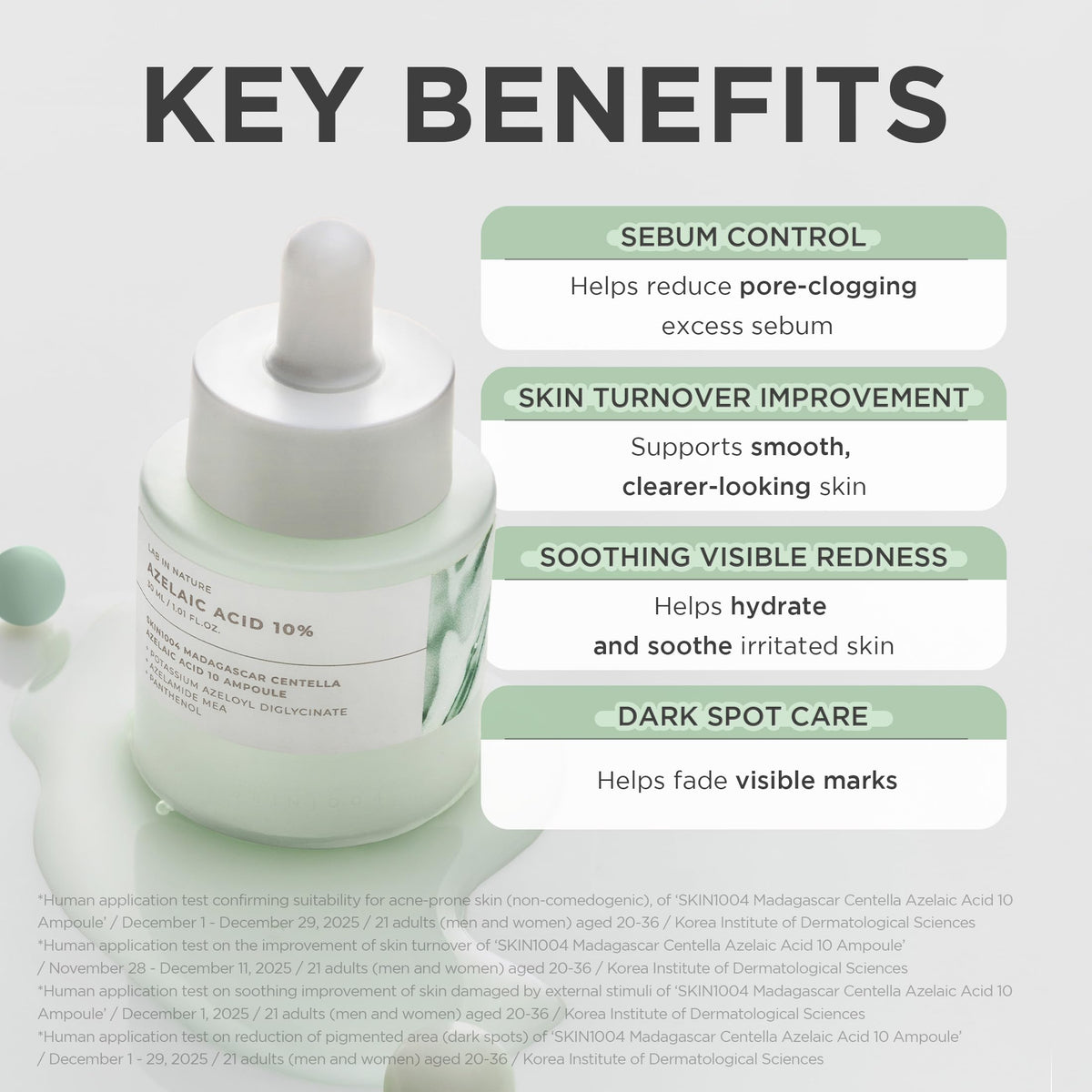 SKIN1004 label highlighting Centella asiatica and soothing benefits
