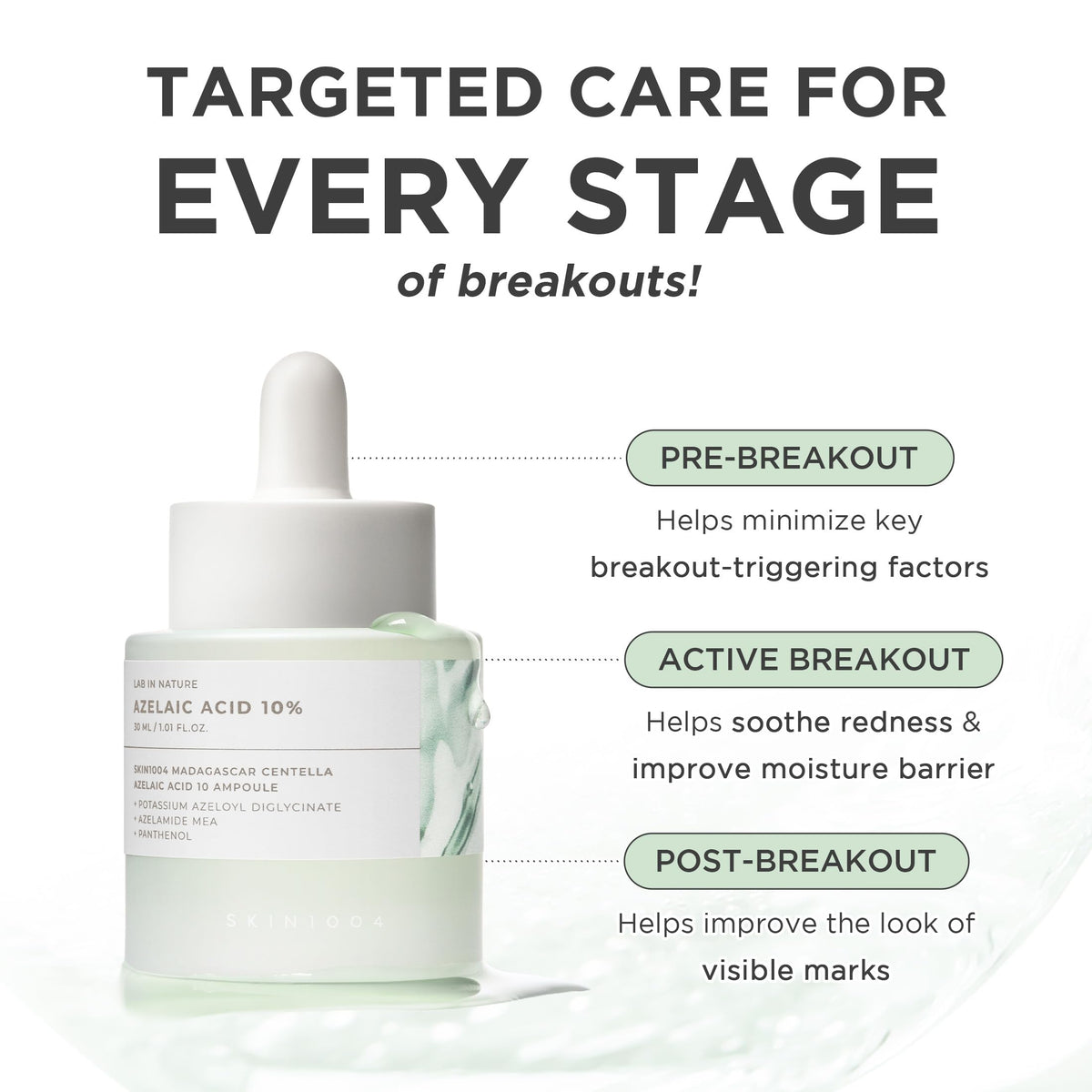 SKIN1004 gel-like serum texture close-up showing lightweight hydration
