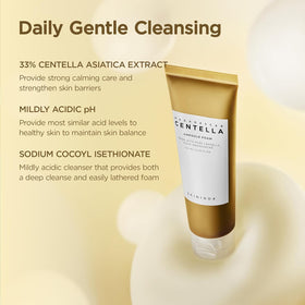 SKIN1004 open cap showing ampoule foam consistency and clarity