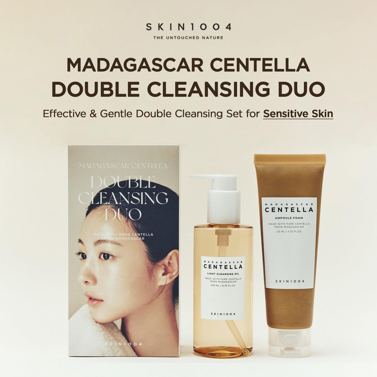 SKIN1004 cleansing oil pouring texture that melts makeup for gentle removal