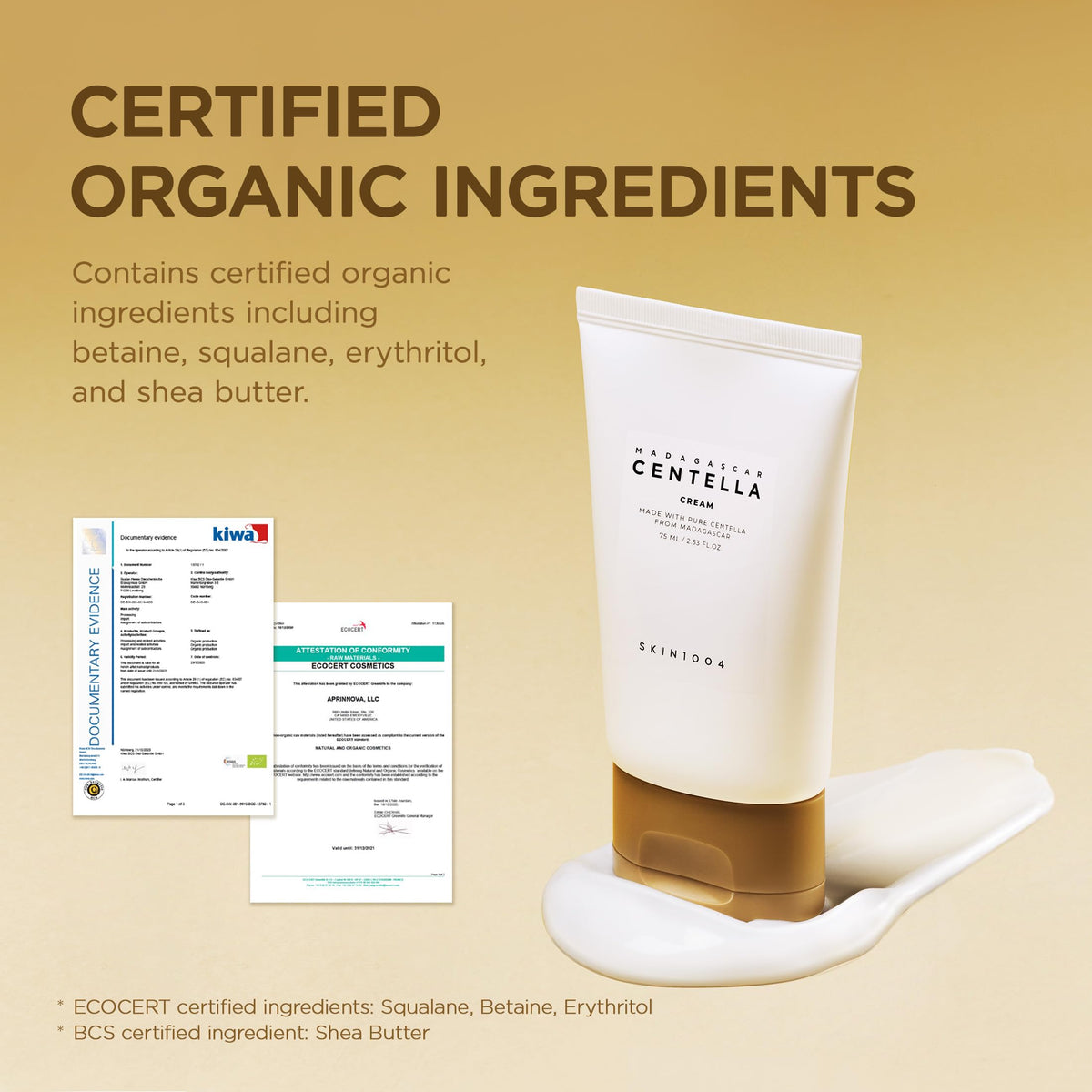 SKIN1004 product with natural ingredient visuals highlighting nourishing oils