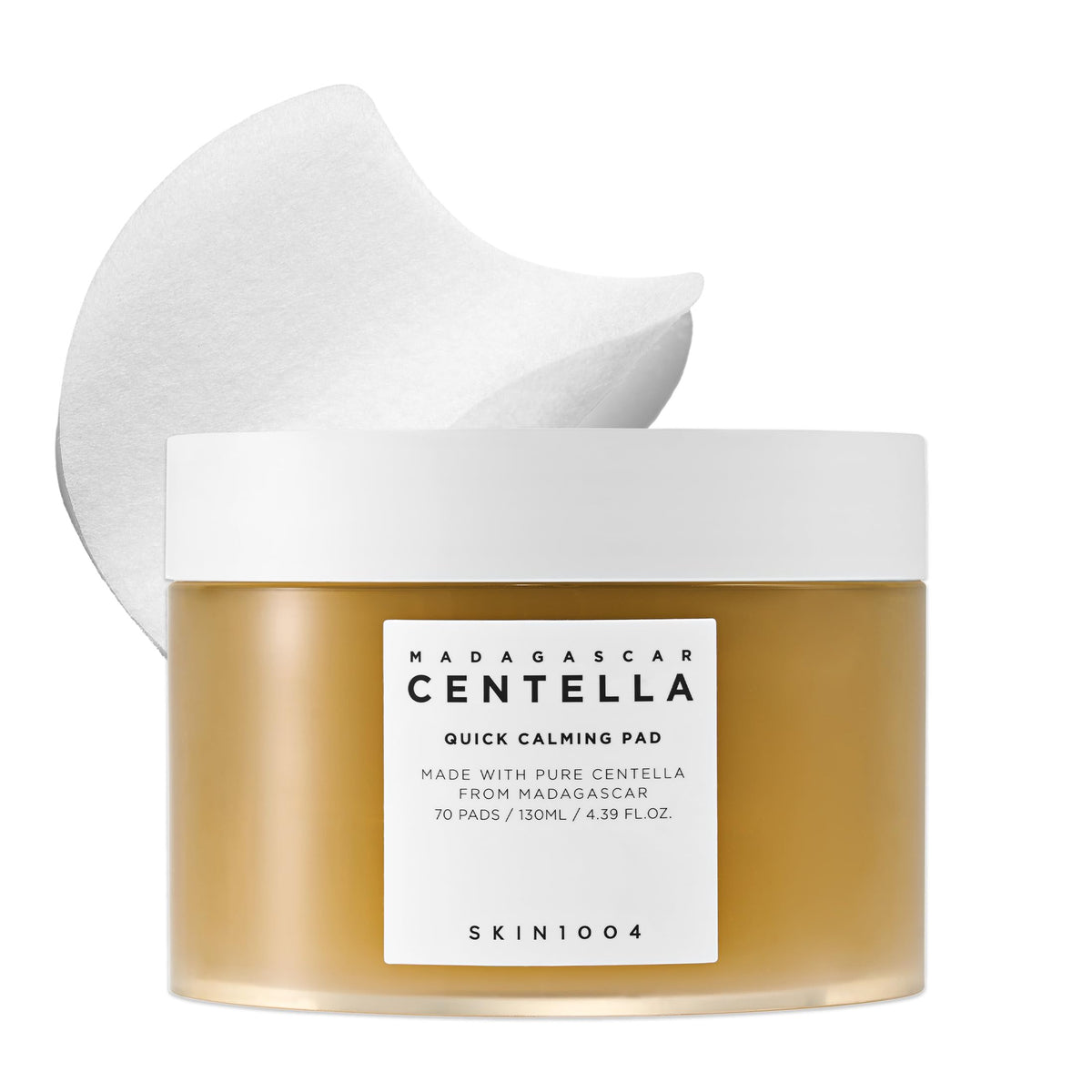 SKIN1004 front packaging showing 70 centella calming pads and benefits