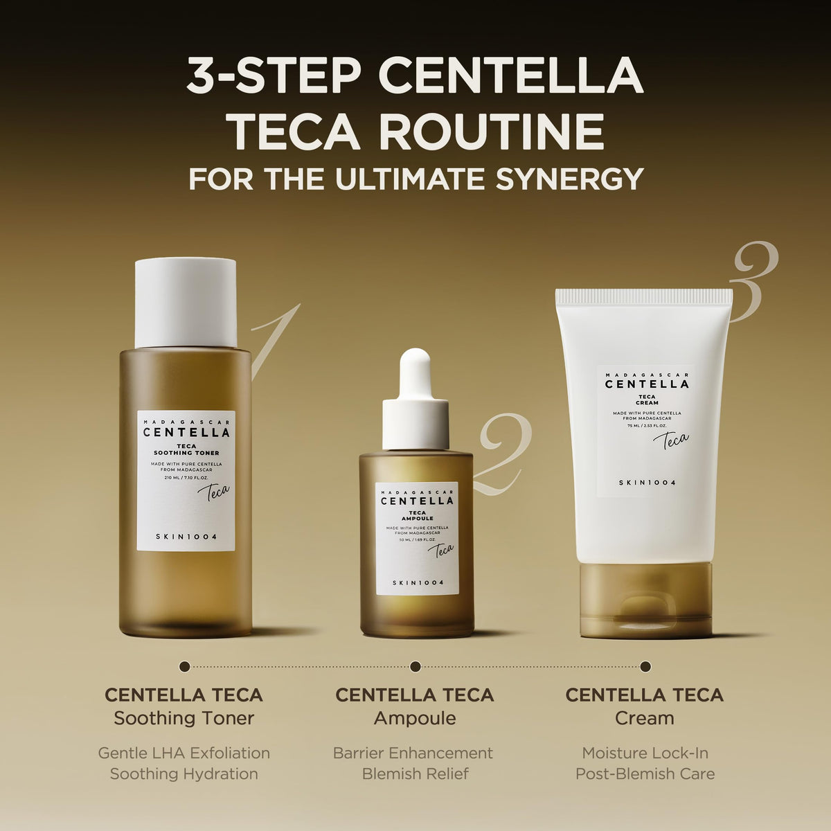SKIN1004 Centella leaves and Madagascar motif emphasizing natural sourcing benefit