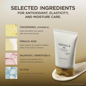 SKIN1004 cream next to common items showing 75ml size and portability