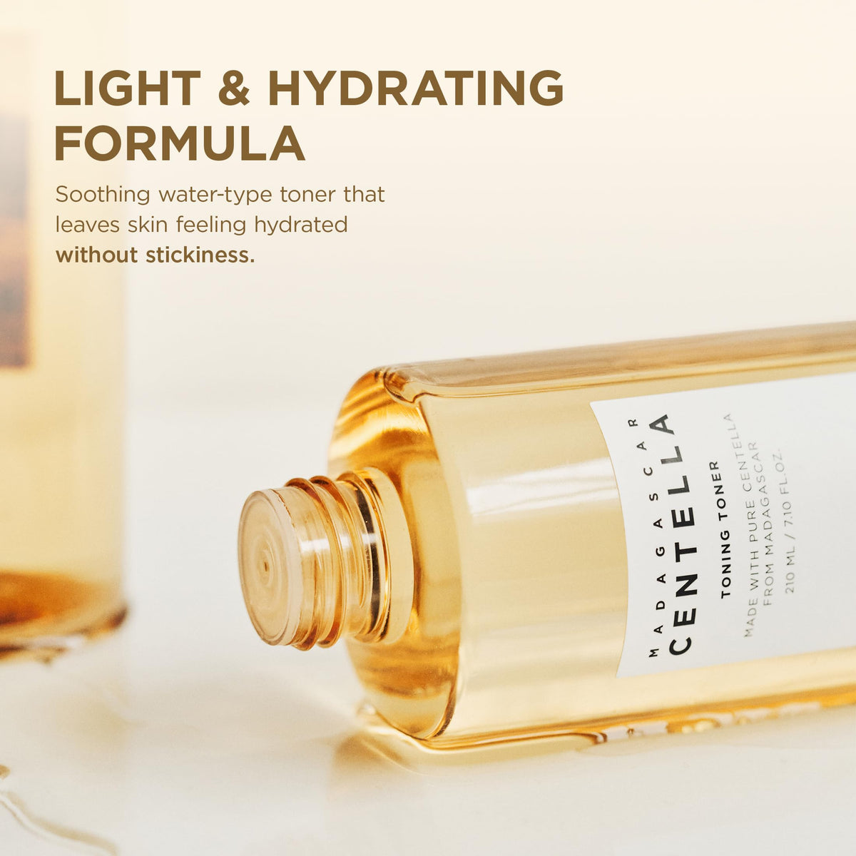 SKIN1004 toner on bathroom counter styled for daily skincare routine convenience