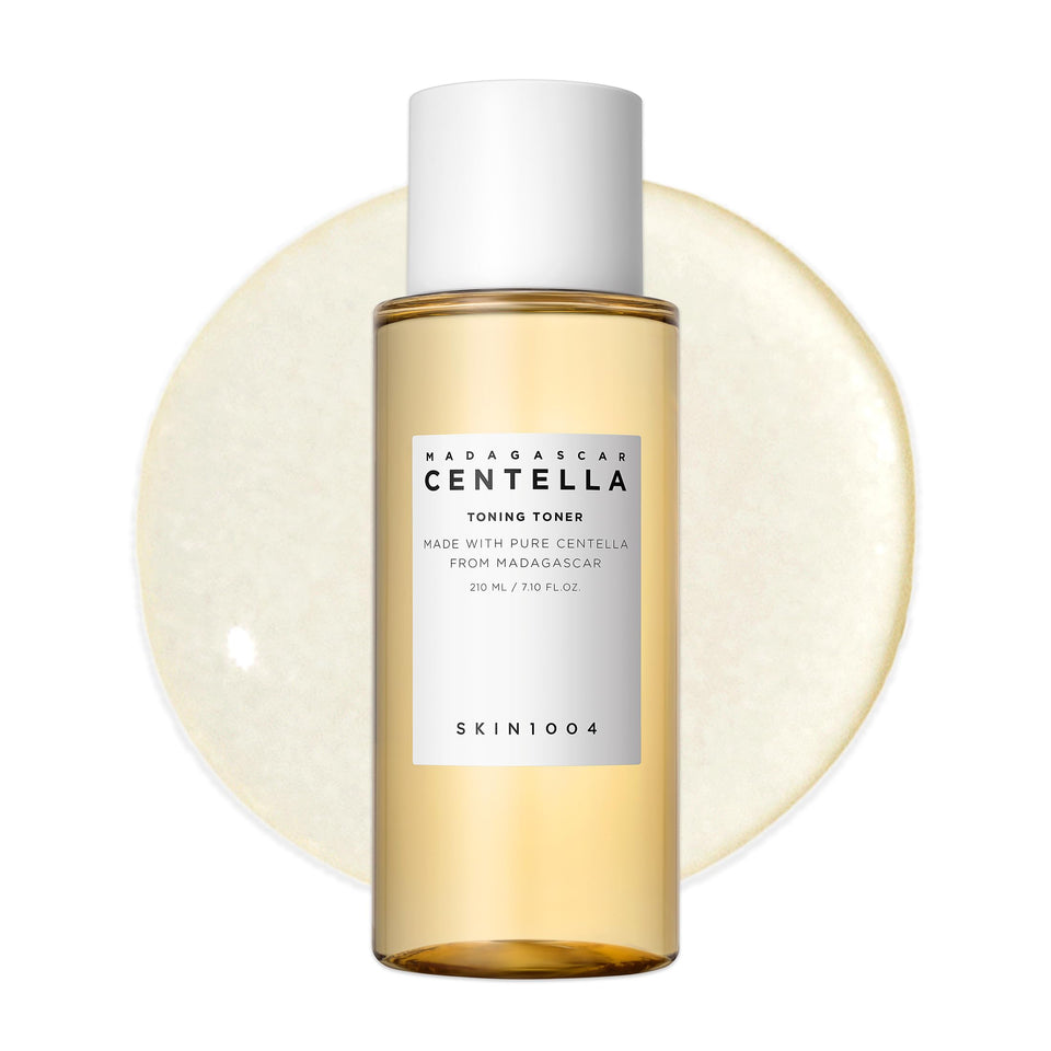 SKIN1004 front bottle view showing clean design and soothing packaging benefit