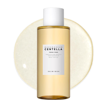 SKIN1004 front bottle showcasing centella toner and gentle hydration benefit