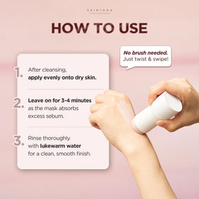 SKIN1004 after rinse on cheek, visibly mattified and softer skin