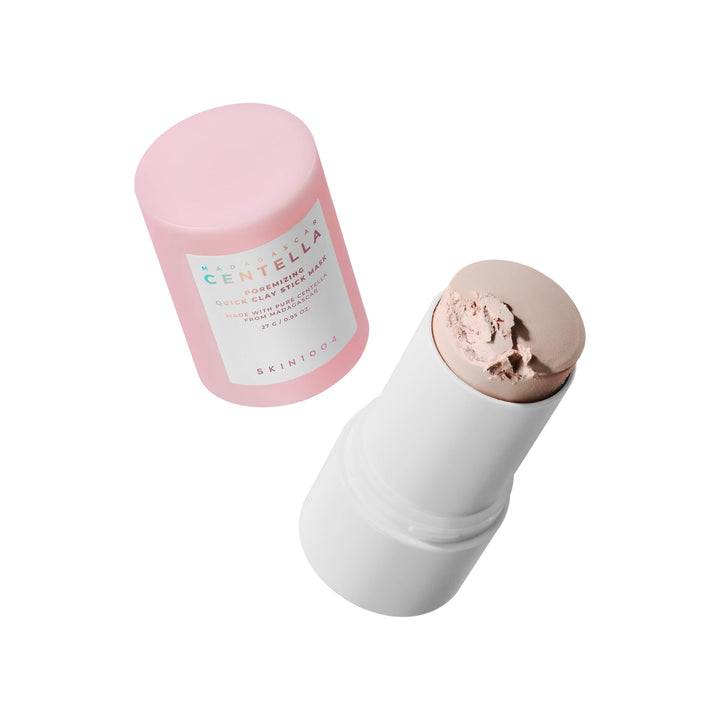 SKIN1004 front packaging showing stick and pink clay, quick pore control