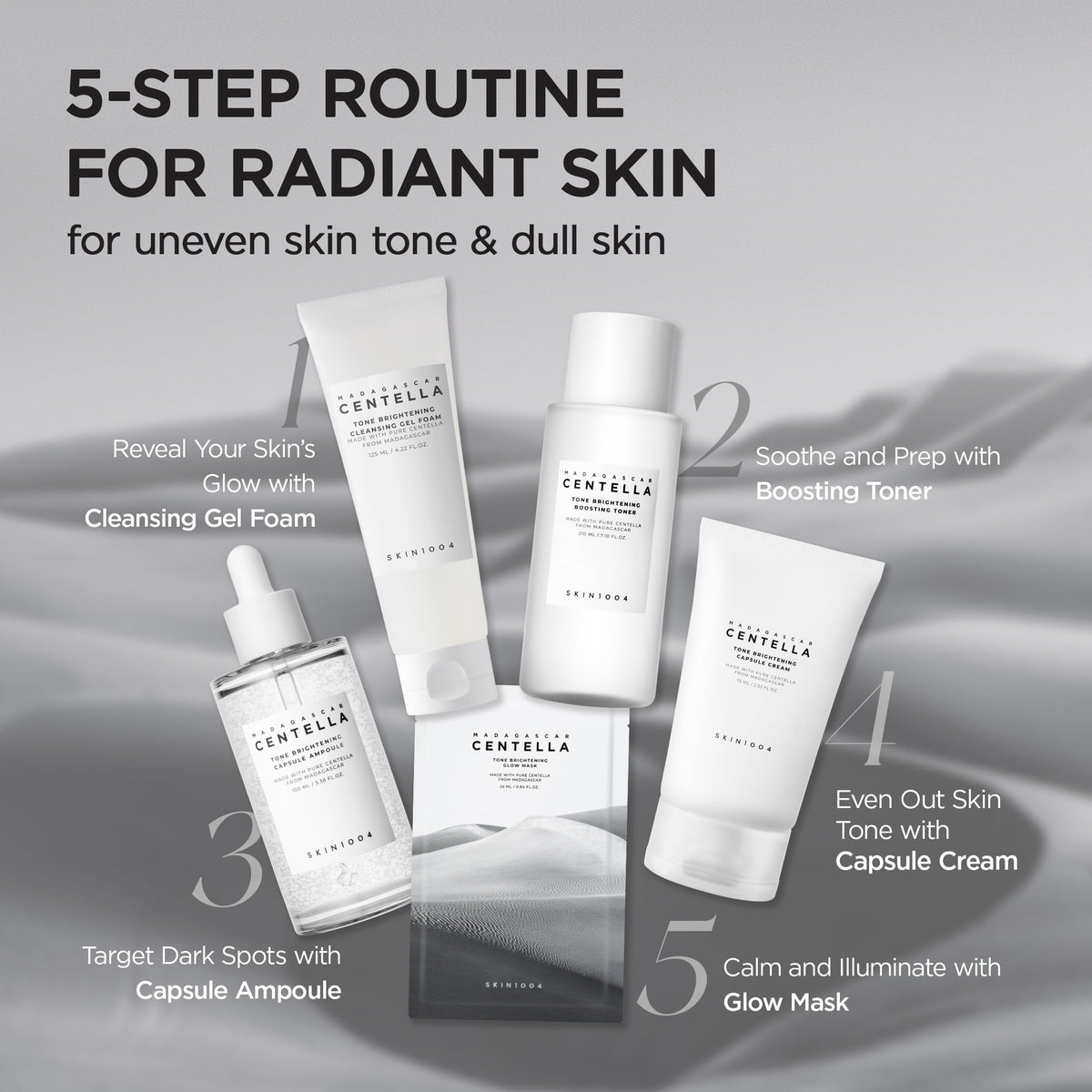 SKIN1004 foam lather on hand demonstrating effective gentle cleansing