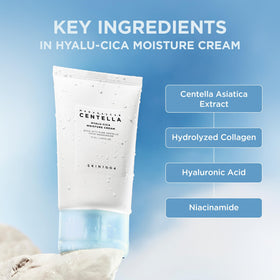 SKIN1004 cream applied on hand demonstrating smooth spreadability and non-greasy finish