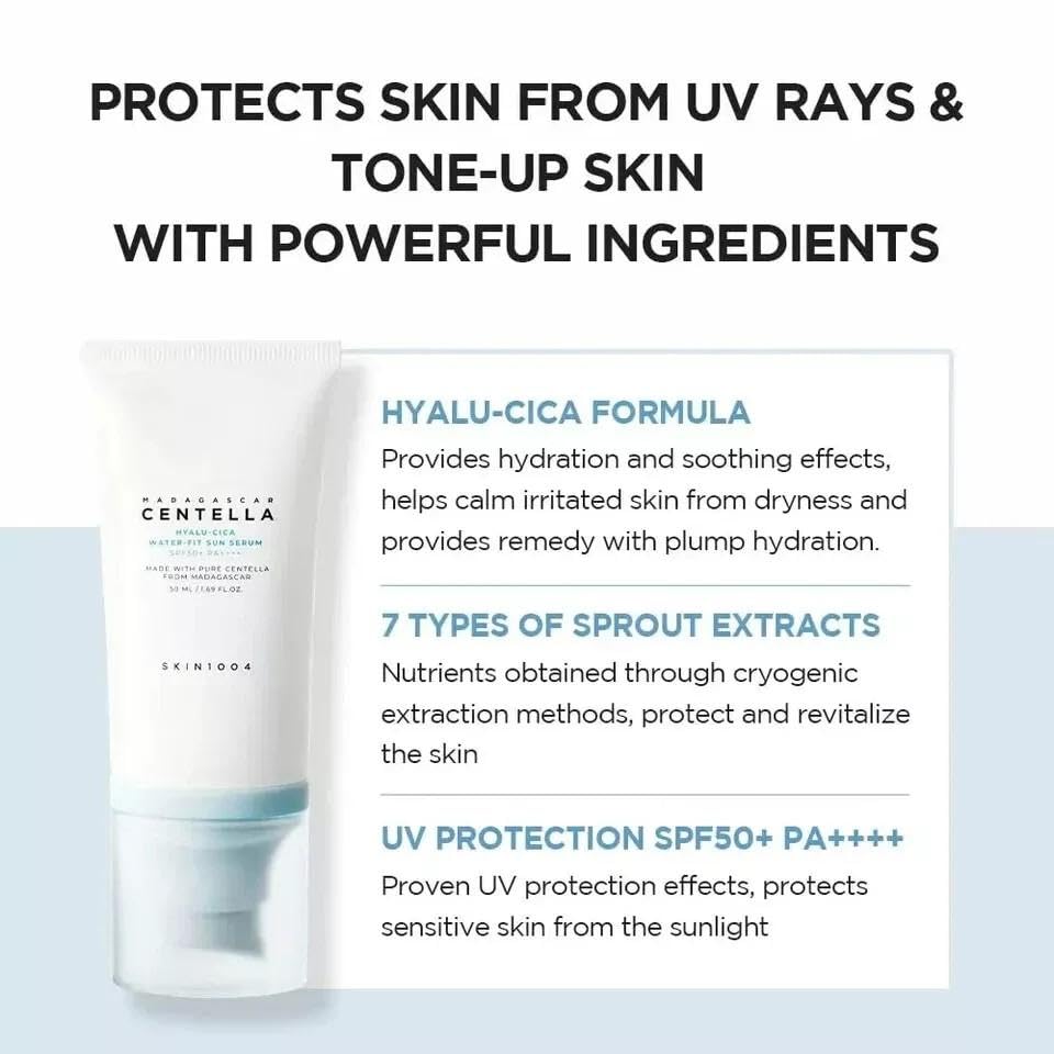 SKIN1004 applied under foundation demonstrating smooth layering and no pilling
