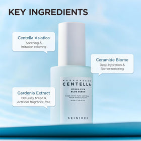 SKIN1004 centella and ivy extracts highlighting soothing ingredients