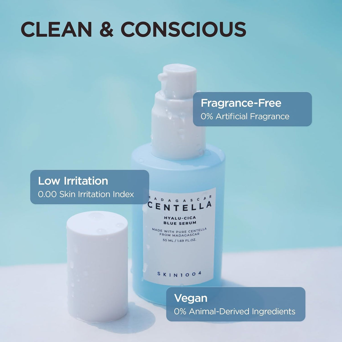 SKIN1004 boxed packaging label emphasizing ingredient transparency