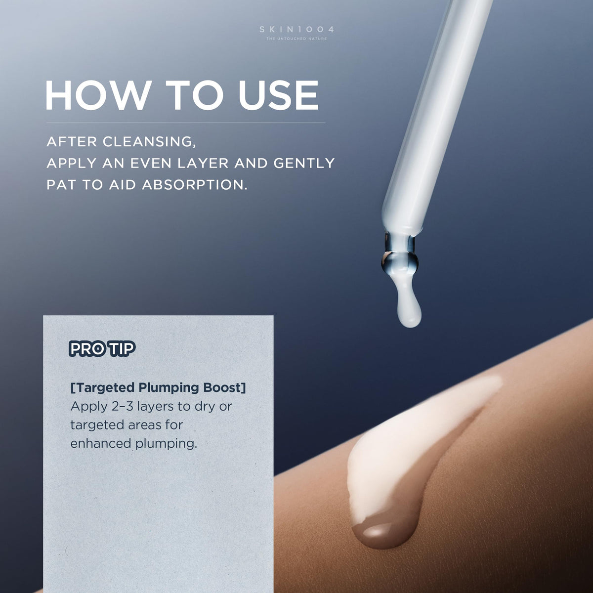 SKIN1004 ampoule beside cleanser in bathroom routine, easy layering benefit