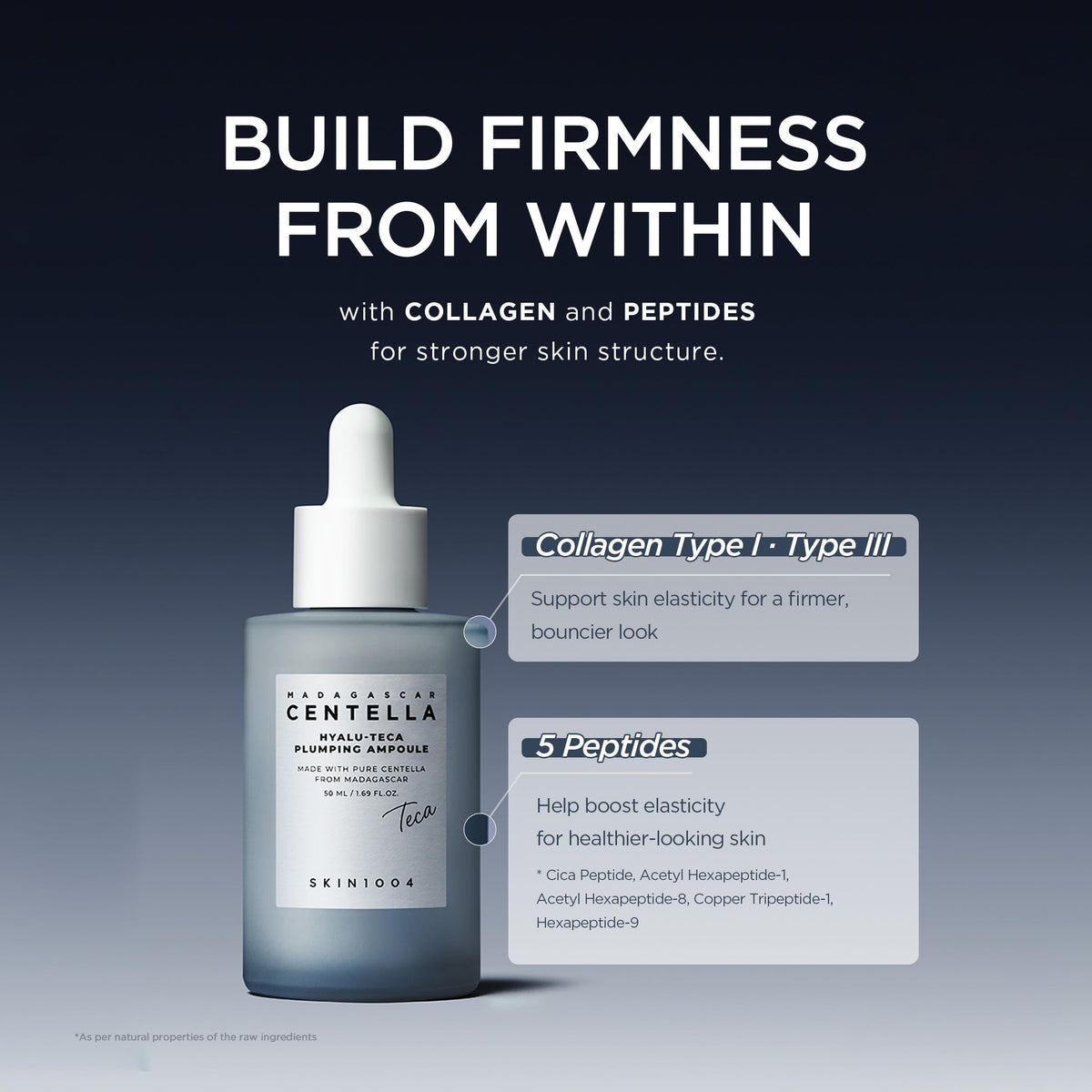 SKIN1004 label close-up showing active ingredients and usage details