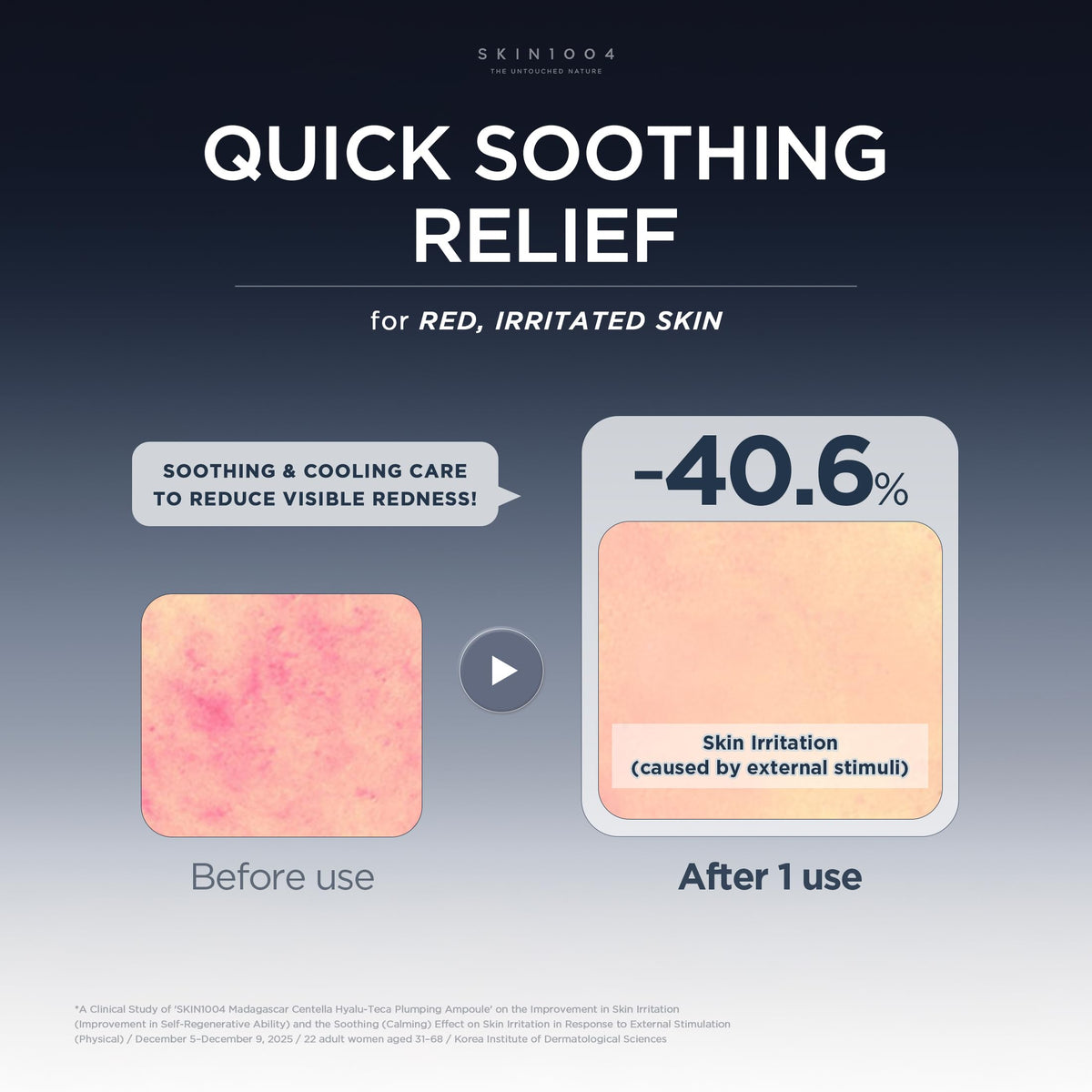 SKIN1004 layered serum on hand demonstrating buildable plumping