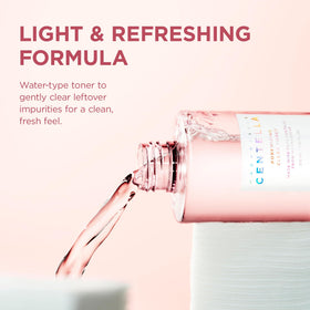 SKIN1004 application with cotton pad demonstrating residue removal benefit