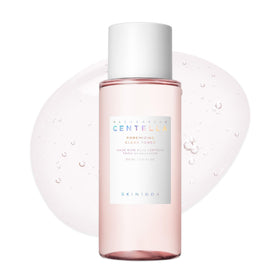 SKIN1004 front bottle view showing clear toner packaging and benefits