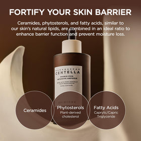 SKIN1004 ingredient label close-up listing ceramides and fermented centella benefit
