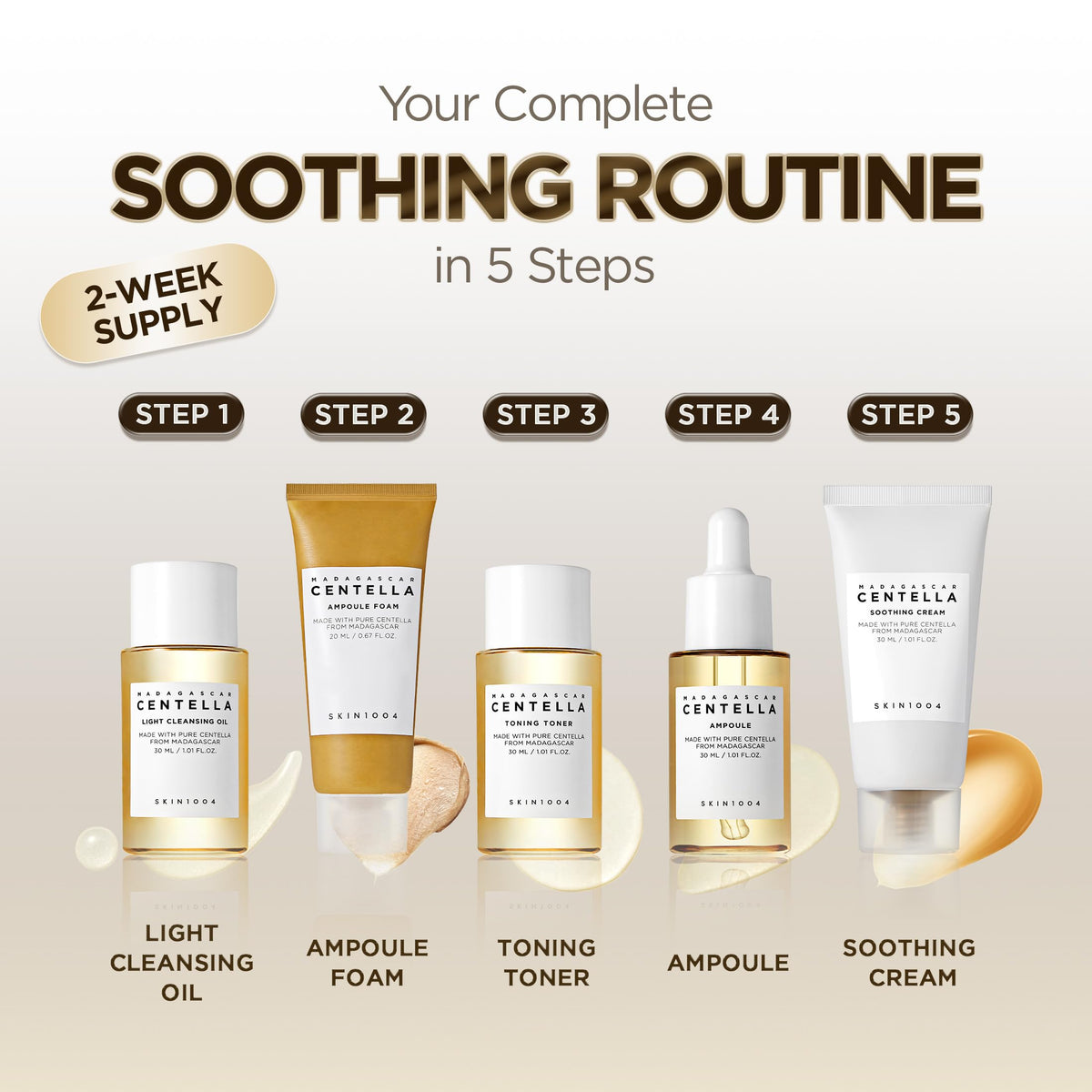 SKIN1004 serum dropper delivering a lightweight texture that calms and hydrates