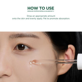 SKIN1004 ampoule held in hand to show bottle size and travel-friendly scale