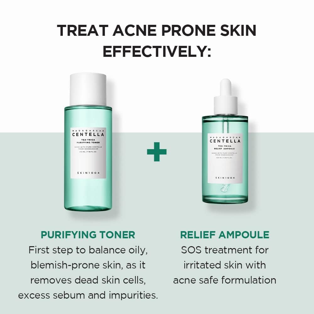SKIN1004 in bathroom routine scene showing calming hydration benefit in use