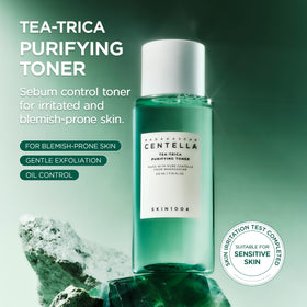 SKIN1004 close-up of clear toner texture highlighting lightweight hydration