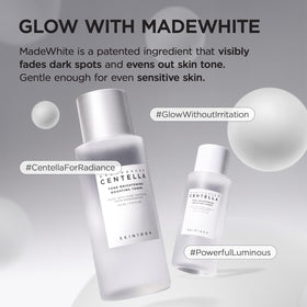 SKIN1004 water-like toner texture on hand for fast absorption benefit