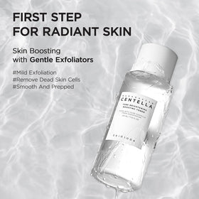 SKIN1004 close-up label highlighting key ingredients and efficacy