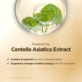SKIN1004 toner label closeup highlighting Madagascar centella extract for soothing