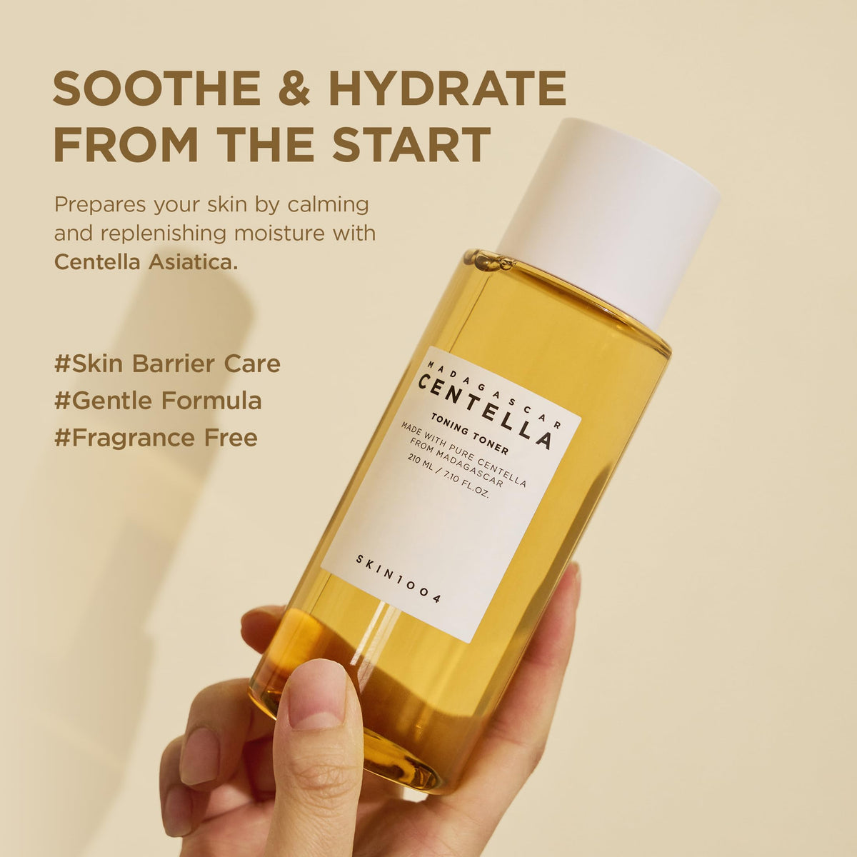 SKIN1004 ingredient label detail showcasing centella and PHA for calm skin