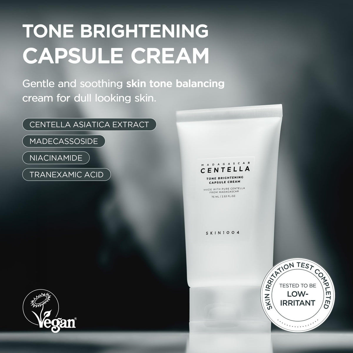 SKIN1004 gel-cream texture close-up illustrating lightweight absorption benefit