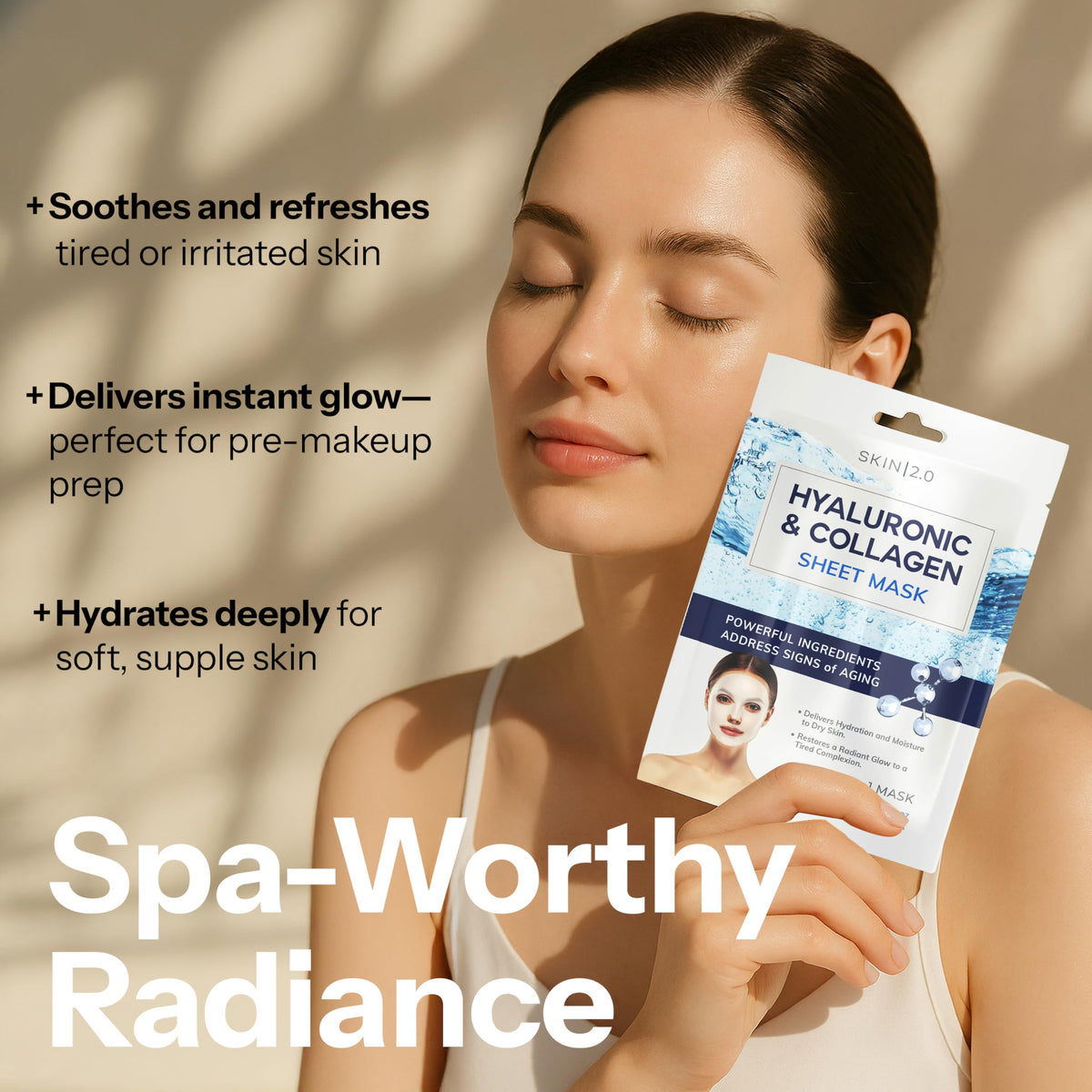Pack of five Skin 2.0 masks displayed for value and travel convenience