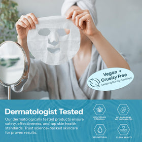 Spa setting with Skin 2.0 mask suggesting relaxing, hydrating self-care