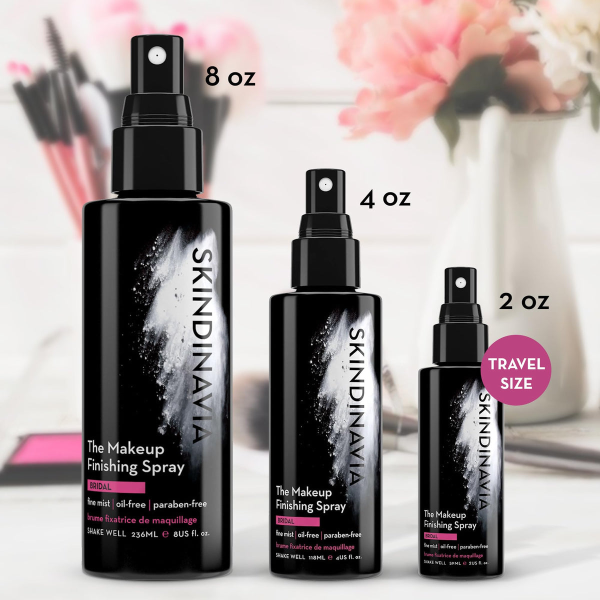 SKINDINAVIA label close-up highlighting formula details and performance benefit