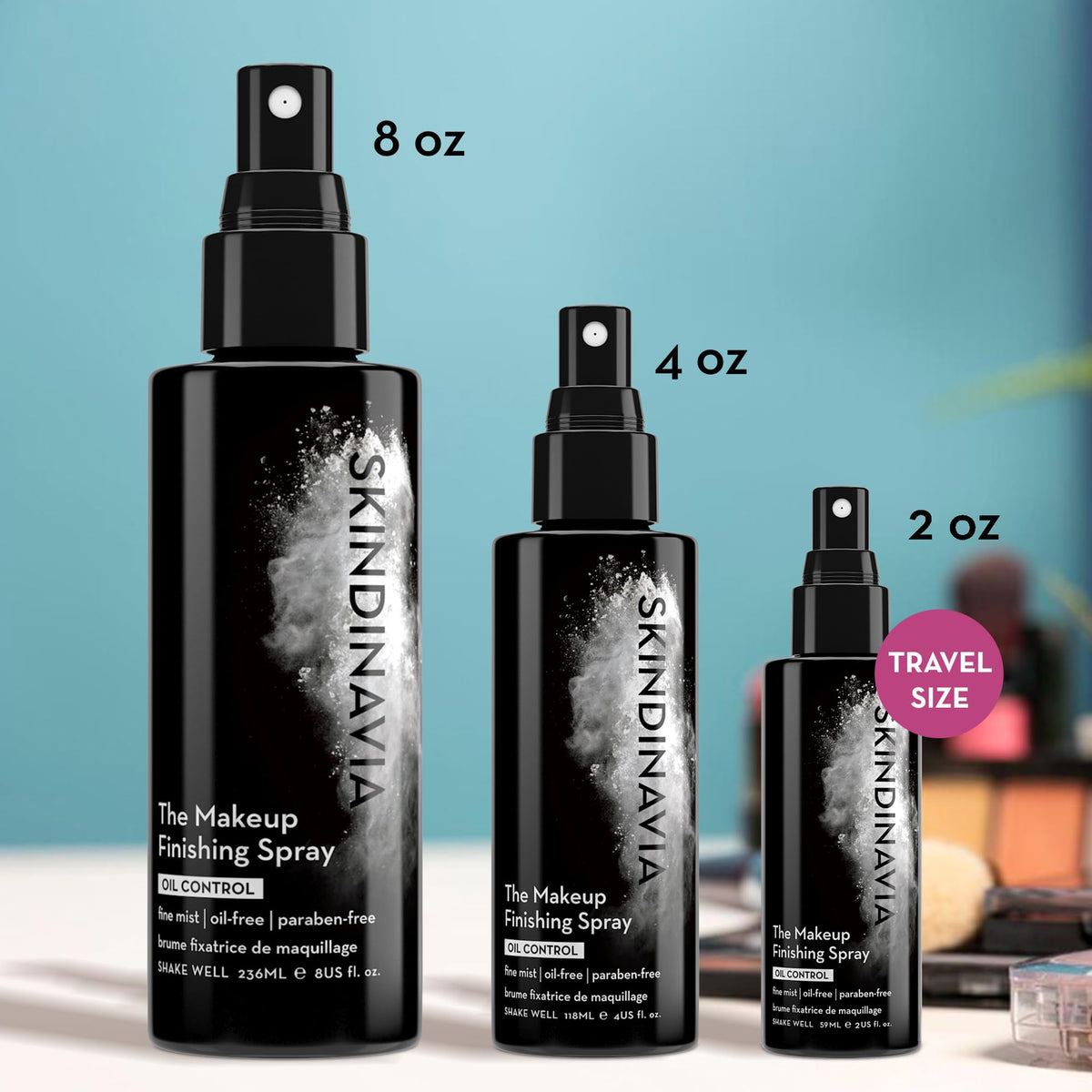 SKINDINAVIA texture on skin after application showing smooth, non-sticky finish and reduced shine