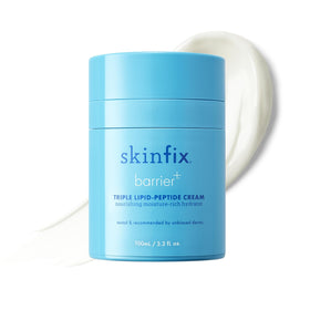 Skinfix front jar of Triple Lipid-Peptide Cream showing packaging and product benefit