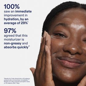Skinfix ingredient display with hyaluronic acid and peptides benefit