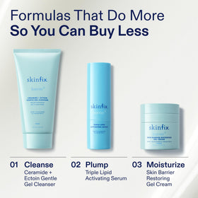 Skinfix under makeup showing smooth base and minimized shine